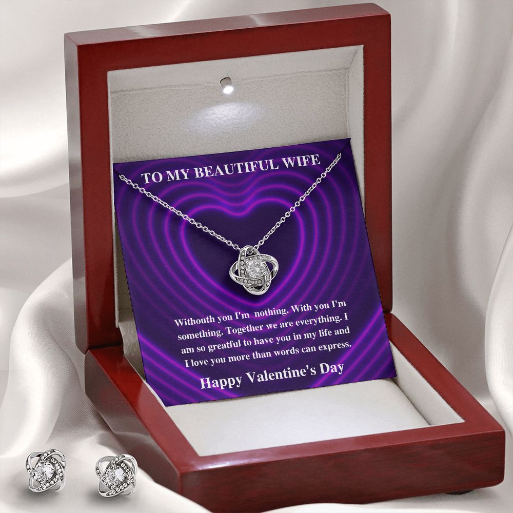 To My Wife Woman Of My Dreams - Love Knot Necklace