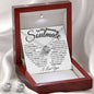 To My Beautiful Soulmate - One Wish - Valentine's Love Knot Necklace