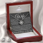 Gift For Wife Love Knot Necklace With Earrings Blk See The Way I Do Msg Card
