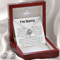 I'm Sorry - Your Pillow - Valentine's Love Knot Necklace