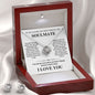 To My Beautiful Soulmate - Love Of My Life - Valentine's Day Love Knot Necklace