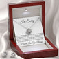 I'm Sorry - Can't Stop Thinking - Valentine's Love Knot Necklace