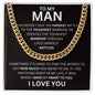To My Man - I Give My Heart To You - Valentine's Cuban Link