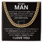 To My Man - My Last Everything - Valentine's Cuban Link