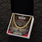 To My Man - Love Of My Life - Valentine's Cuban Link Necklace