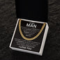 To My Man - I Give My Heart To You - Valentine's Cuban Link