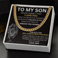 To My Son - I Believe In You - Cuban Link Necklace