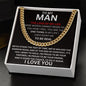 To My Man - Test Of Time - Valentine's Cuban Link Necklace