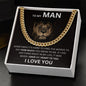 To My Man - You Mean So Much To Me - Valentine's Cuban Link