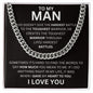 To My Man - I Give My Heart To You - Valentine's Cuban Link
