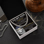 To My Son - Promise To Love You - Valentine's Cuban Link Necklace
