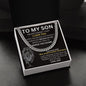 To My Son - I Believe In You - Cuban Link Necklace