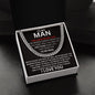 To My Man - Test Of Time - Valentine's Cuban Link Necklace