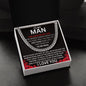 To My Man - Test OF Time - Valentine's Cuban Link Necklace
