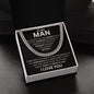 To My Man - I Give My Heart To You - Valentine's Cuban Link