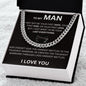 To My Man - The Toughest Warrior - Valentine's Cuban Link