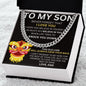 To My Son - I Believe In You - Cuban Link Necklace