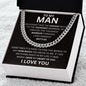 To My Man - I Give My Heart To You - Valentine's Cuban Link