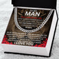 To My Man - Love Of My Life - Valentine's Cuban Link Necklace