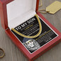 To My Son - Promise To Love You - Valentine's Cuban Link Necklace