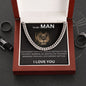 To My Man - Life's Toughest Warrior - Valentine's Cuban Link