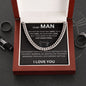 To My Man - The Toughest Warrior - Valentine's Cuban Link