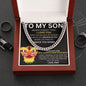 To My Son - I Believe In You - Cuban Link Necklace