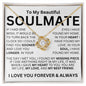 To My Soulmate - My Heart - Valentine's Love Knot Necklace