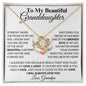 To My Beautiful Granddaughter From Grandpa - Greatest Joy - Love Knot Necklace