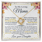 To My Mom From Daughter - You Are Appreciated - Mother's Day Love Knot Necklace