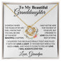 To My Beautiful Granddaughter From Grandpa - Love Knot Necklace