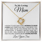 To My Loving Mom - Your Little Boy - Mother's Day Love Knot Necklace