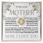 To My Lovely Mother - I Love You - Mother's Day Love Knot Necklace