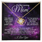 To My Loving Mom - My World - Mother's Day Love Knot Necklace