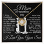 To My Mom - It's Hard To Raise A Man Thank You - Valentine's Love Knot