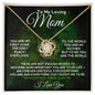To My Loving Mom - First Home - Love Knot Necklace