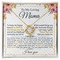 To My Loving Mom - I Appreciate You - Mother's Day Love Knot Necklace