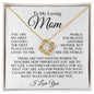 To My Loving Mom - Just Like You - Mother's Day Love Knot Necklace