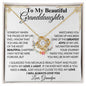To My Beautiful Granddaughter From Grandpa - Greatest Joy - Love Knot Necklace