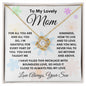To My Lovely Mom - Boundless Love - Love knot Necklace
