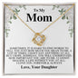 To My Loving Mom - How Much You Mean To Me - Mother's Day Love Knot Necklace