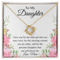 To My Daughter - Amazing Woman - Love Knot Necklace