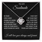 To My Soulmate - I Have Found True Love - Valentine's Love Knot Necklace