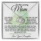 To My Loving Mom From Daughter - I Feel Special - Love Knot Necklace