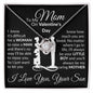To My Mom - It's Hard To Raise A Man Thank You - Valentine's Love Knot