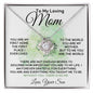 To My Loving Mom From Son - My World - Mother's Day Love Knot Necklace