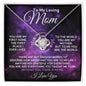 To My Loving Mom - My World - Mother's Day Love Knot Necklace
