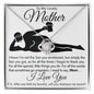 To My Lovely Mother - I Love You - Mother's Day Love Knot Necklace