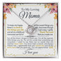 To My Loving Mom - I Appreciate You - Mother's Day Love Knot Necklace