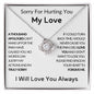 Sorry MY Love - Forgive Me - Love Knot Necklace